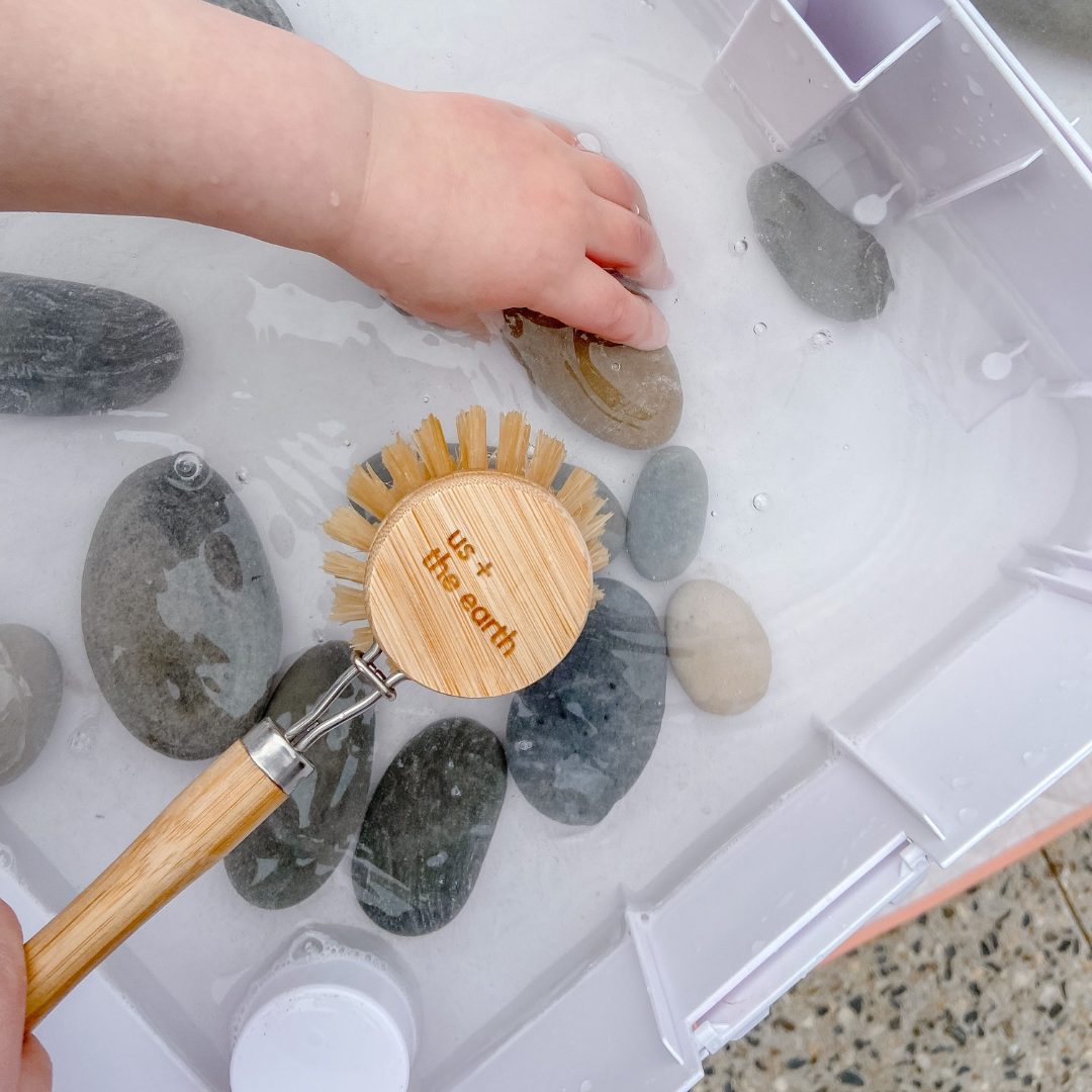 Natural Fibre Cleaning Brush with replaceable head