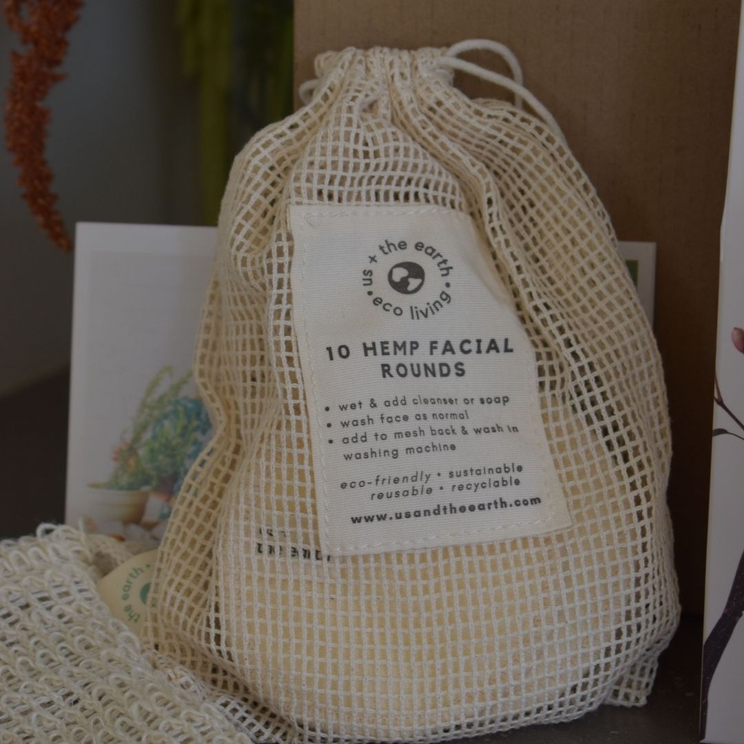 Reusable Face Wipes in Handprinted Pouch