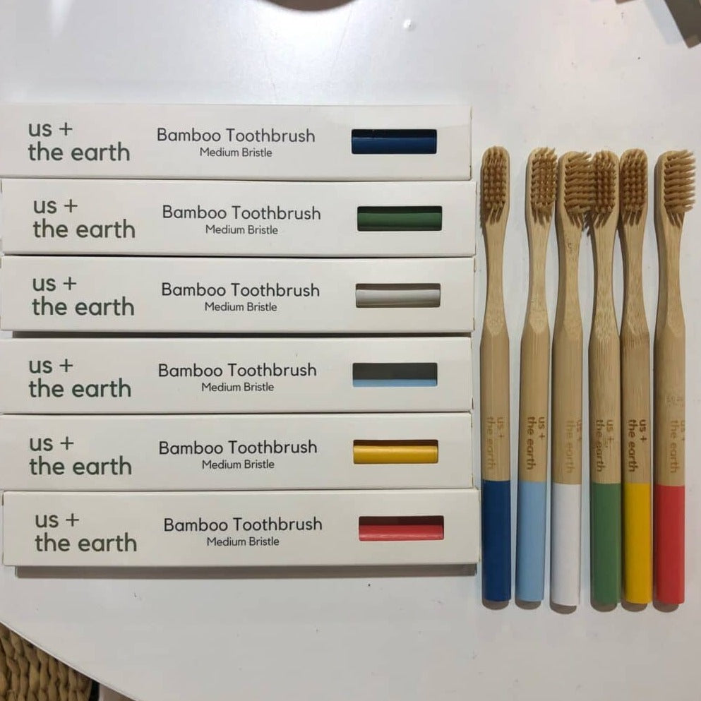 Adult Bamboo Toothbrush Set of 2