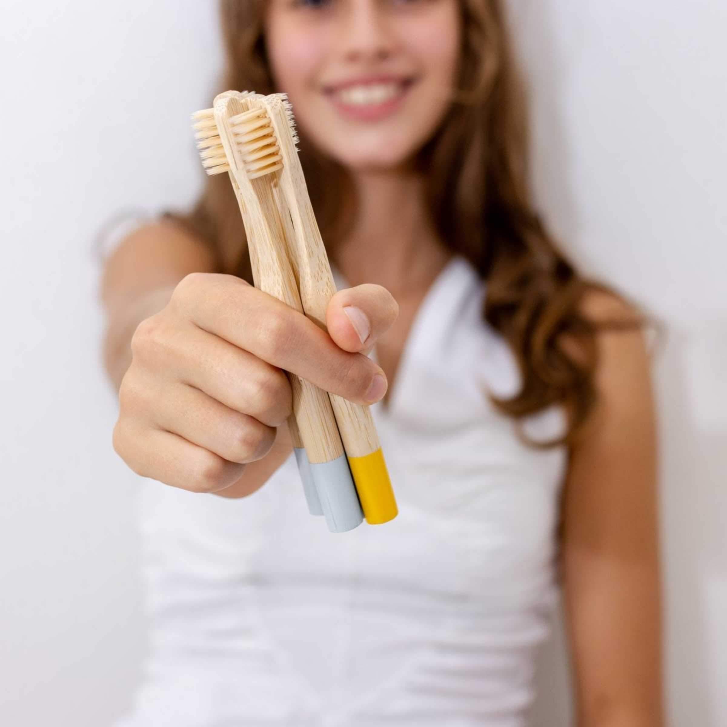 Kids Bamboo Toothbrush-Set of 2
