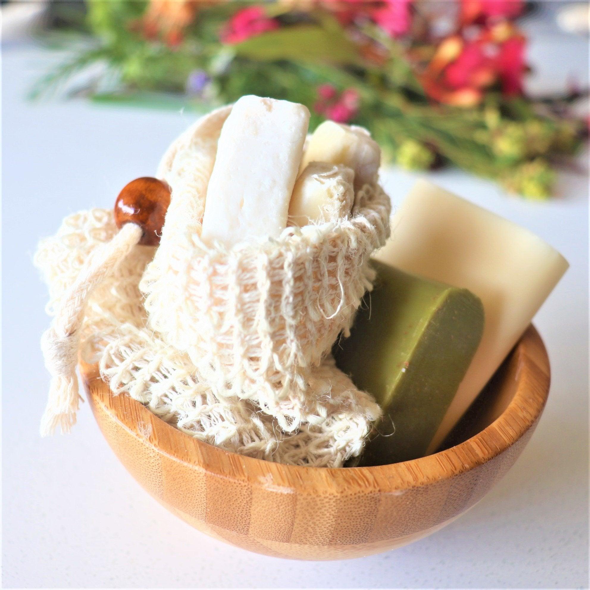 Reusable Exfoliating Sisal Soap SaverSustainable Bathroom - Us and the Earth
