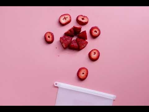 1000mL - Reusable Food Grade Silicone Zip Lock Food Pouch