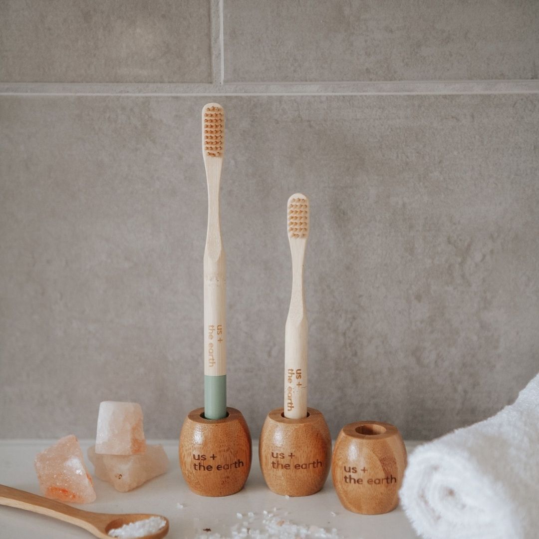 Adult Bamboo Toothbrush Set of 2