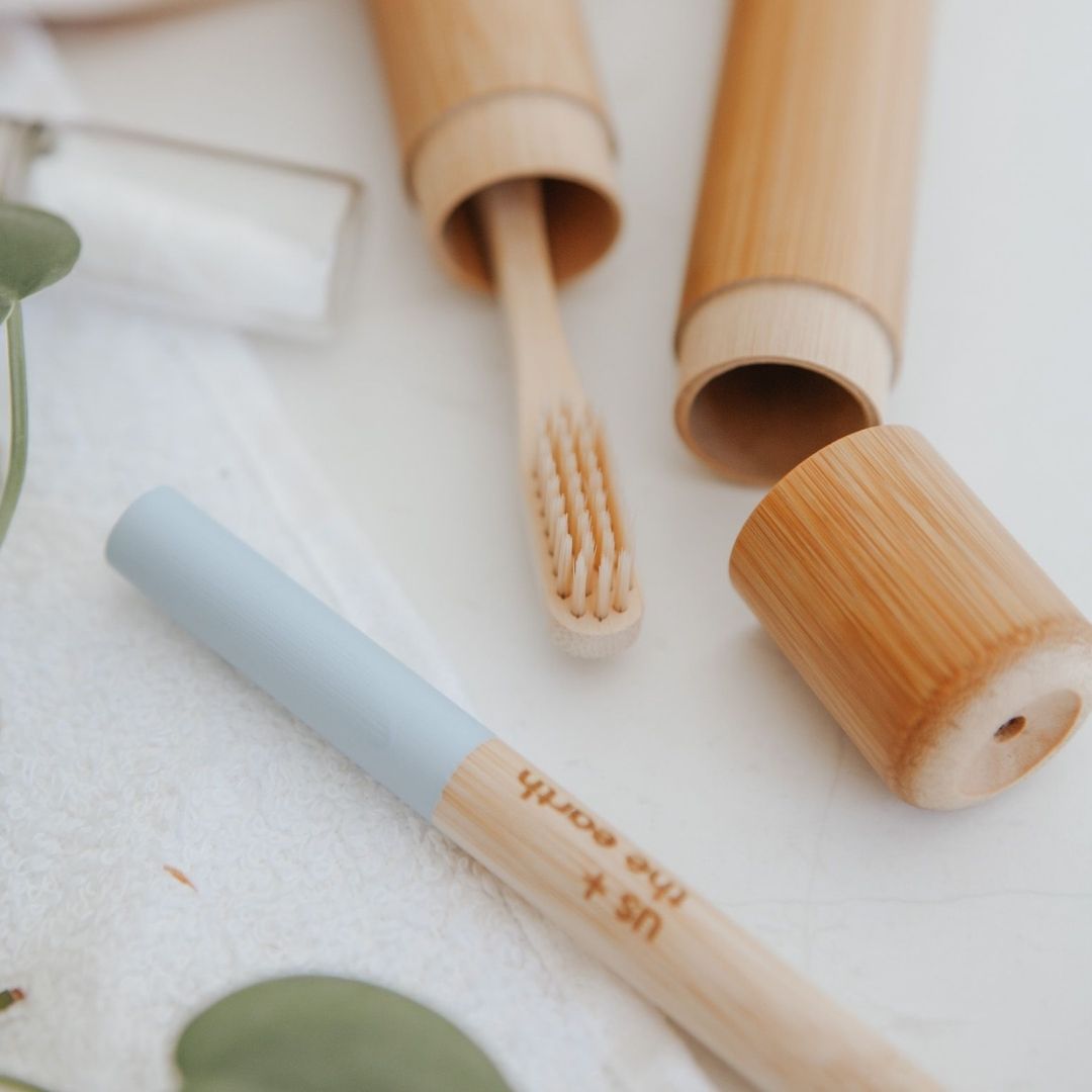 Eco-friendly Bamboo Toothbrush Travel Set