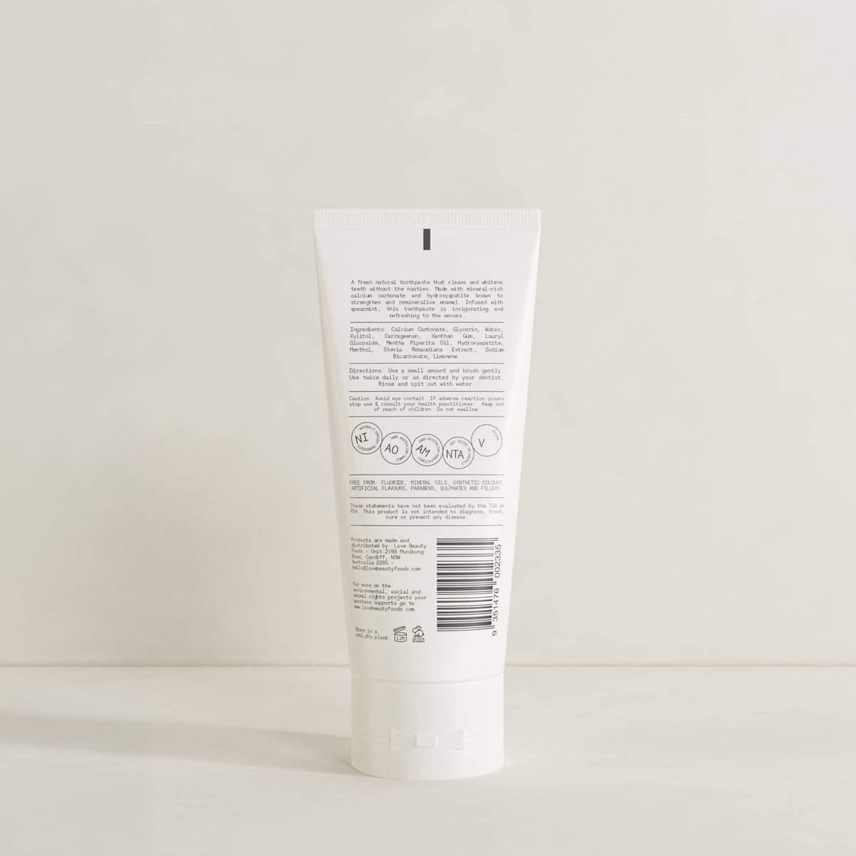 Sand Toothpaste Mineral Rich, Flouride-Free Toothpaste. Natural Ingredients.