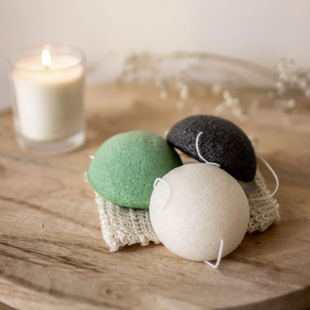 3 natural konjac sponges product of us and the earth
