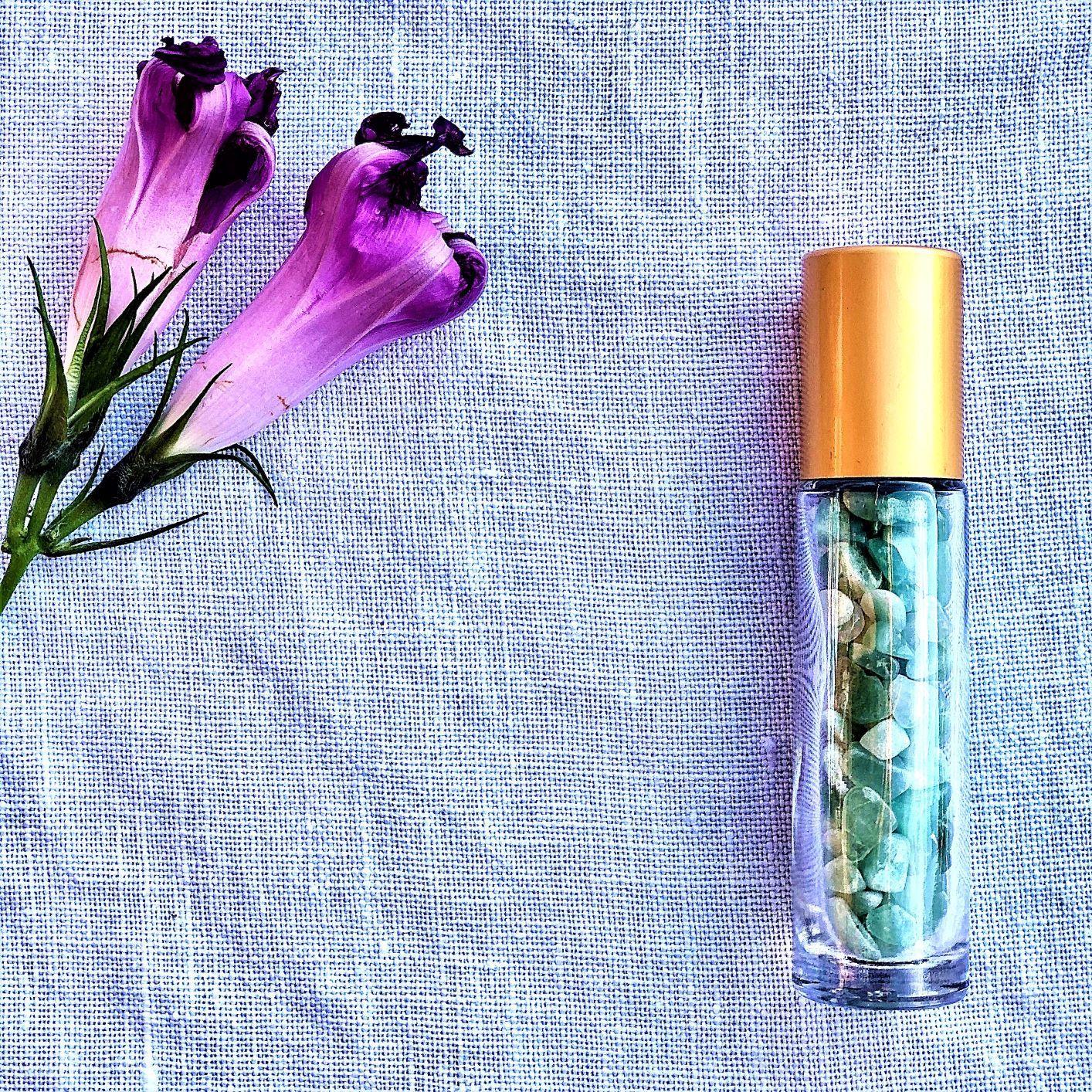 Crystal Roller Bottle by Us and the Earth - Holistic Aromatherapy and Self-Care