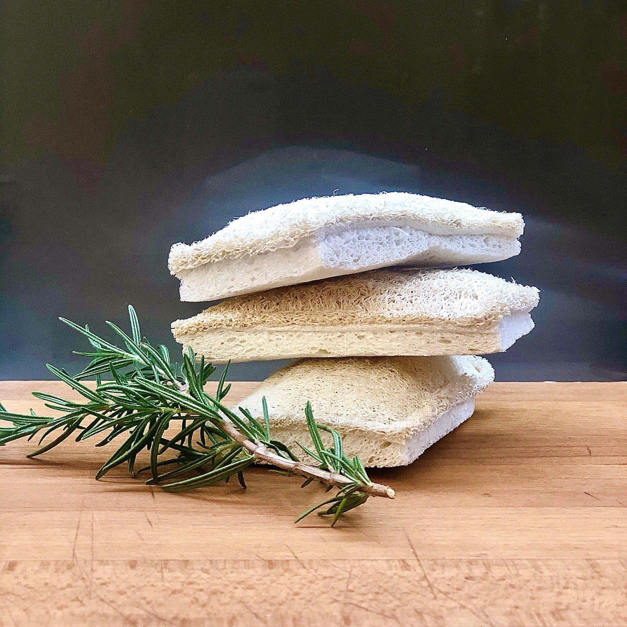 Loofah Cellulose Sponges (Pack of 3)Sustainable Kitchen - Us and the Earth