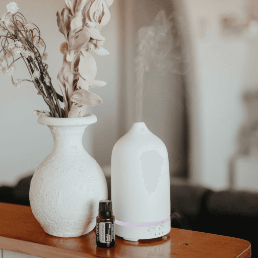 White aroma Diffuser with essential oil