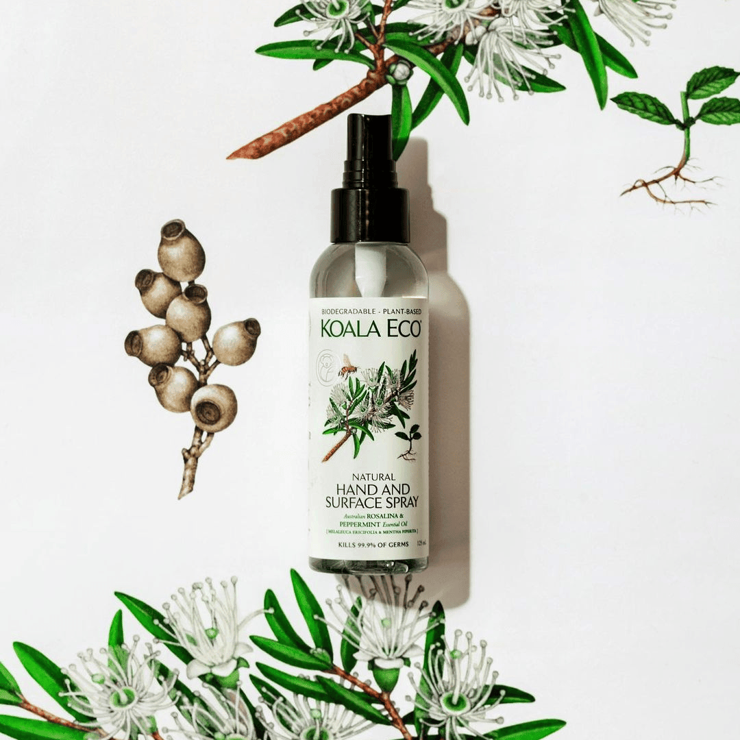 Koala Eco Natural Hand and surface spray in a spray bottle